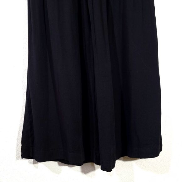 TORRID Challis Pleated Wide Leg Open Back Flutter Sleeve Jumpsuit in Black Large - Picture 6 of 10